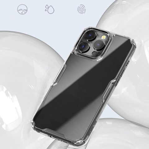 Etui Nillkin Nature Pro Case na iPhone 16 Pro Max - przezroczysto-białe Etui Nillkin Nature Pro Case na iPhone 16 Pro Max - przezroczysto-białe
