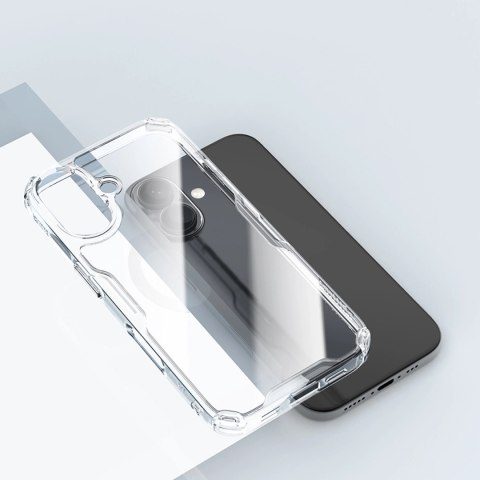 Etui Nillkin Nature Pro Case na iPhone 16 - przezroczysto-białe Etui Nillkin Nature Pro Case na iPhone 16 - przezroczysto-białe