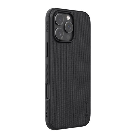 Etui Nillkin Super Frosted Shield Pro na iPhone 16 Pro Max - czarne Etui Nillkin Super Frosted Shield Pro na iPhone 16 Pro Max - czarne