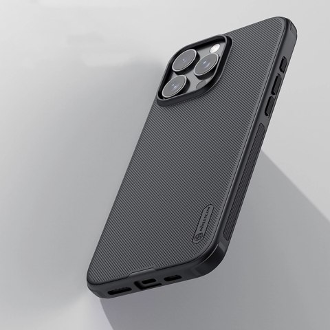 Etui Nillkin Super Frosted Shield Pro na iPhone 16 Pro Max - czarne Etui Nillkin Super Frosted Shield Pro na iPhone 16 Pro Max - czarne