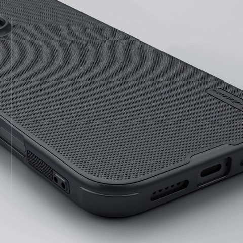 Etui Nillkin Super Frosted Shield Pro na iPhone 16 Pro Max - czarne Etui Nillkin Super Frosted Shield Pro na iPhone 16 Pro Max - czarne