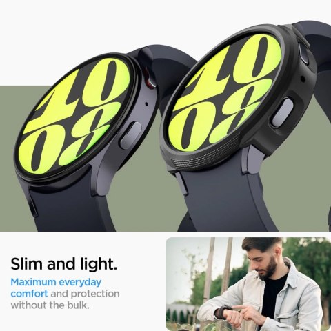 Etui Spigen Liquid Air na Samsung Galaxy Watch 7 (40 mm) - czarny mat