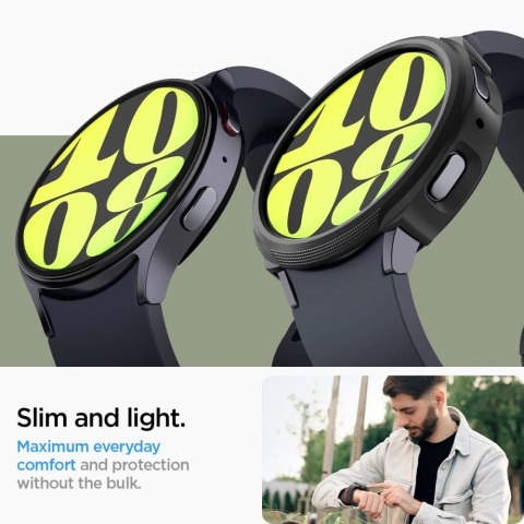 Etui Spigen Liquid Air na Samsung Galaxy Watch 7 (44 mm) - czarny mat Etui Spigen Liquid Air na Samsung Galaxy Watch 7 (44 mm) - czarny mat