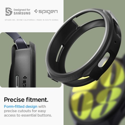 Etui Spigen Liquid Air na Samsung Galaxy Watch 7 (44 mm) - czarny mat Etui Spigen Liquid Air na Samsung Galaxy Watch 7 (44 mm) - czarny mat