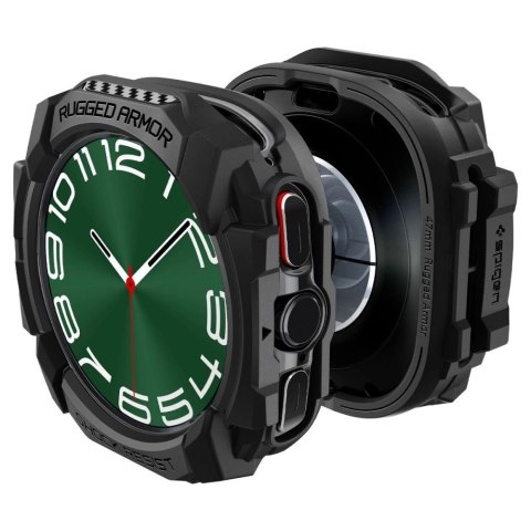 Etui Spigen Rugged Armor na Samsung Galaxy Watch Ultra (47 mm) - czarny mat Etui Spigen Rugged Armor na Samsung Galaxy Watch Ultra (47 mm) - czarny mat