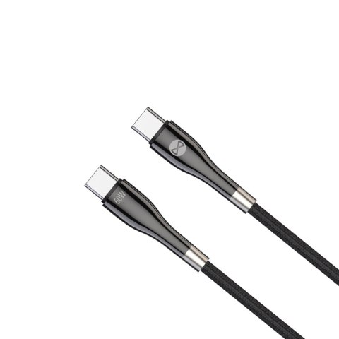 Forever kabel Sleek USB-C - USB-C 1,0 m 60W czarny Forever kabel Sleek USB-C - USB-C 1,0 m 60W czarny