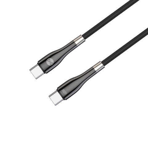 Forever kabel Sleek USB-C - USB-C 1,0 m 60W czarny Forever kabel Sleek USB-C - USB-C 1,0 m 60W czarny
