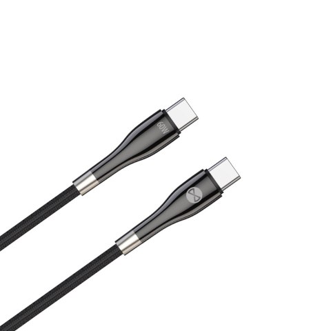 Forever kabel Sleek USB-C - USB-C 1,0 m 60W czarny Forever kabel Sleek USB-C - USB-C 1,0 m 60W czarny