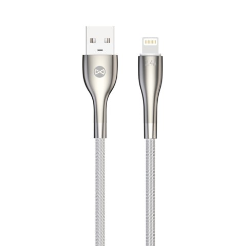Forever kabel Sleek USB - Lightning 1,0 m 2,4A biały Forever kabel Sleek USB - Lightning 1,0 m 2,4A biały