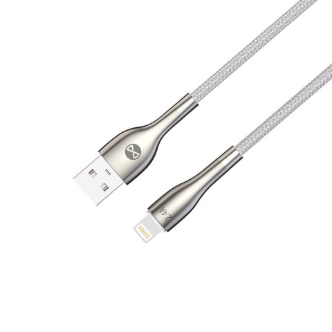 Forever kabel Sleek USB - Lightning 1,0 m 2,4A biały Forever kabel Sleek USB - Lightning 1,0 m 2,4A biały