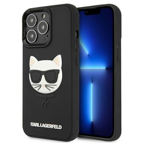 Karl Lagerfeld nakładka do iPhone 13 Pro Max 6,7" KLHCP13XCH3DBK czarna hardcase 3D Rubber Choupette Karl Lagerfeld nakładka do iPhone 13 Pro Max 6,7" KLHCP13XCH3DBK czarna hardcase 3D Rubber Choupette
