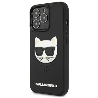 Karl Lagerfeld nakładka do iPhone 13 Pro Max 6,7" KLHCP13XCH3DBK czarna hardcase 3D Rubber Choupette