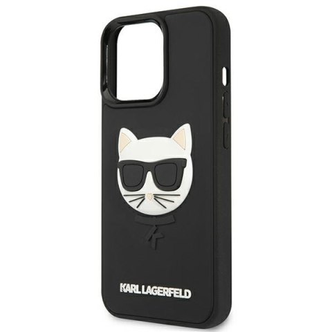 Karl Lagerfeld nakładka do iPhone 13 Pro Max 6,7" KLHCP13XCH3DBK czarna hardcase 3D Rubber Choupette Karl Lagerfeld nakładka do iPhone 13 Pro Max 6,7" KLHCP13XCH3DBK czarna hardcase 3D Rubber Choupette