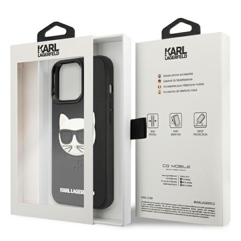 Karl Lagerfeld nakładka do iPhone 13 Pro Max 6,7" KLHCP13XCH3DBK czarna hardcase 3D Rubber Choupette Karl Lagerfeld nakładka do iPhone 13 Pro Max 6,7" KLHCP13XCH3DBK czarna hardcase 3D Rubber Choupette
