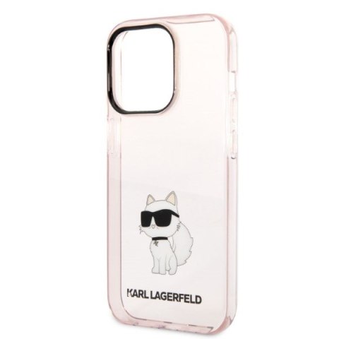 Karl Lagerfeld nakładka do iPhone 14 Pro 6,1" KLHCP14LG2CPS różowa hardcase Ikonik Choupette Karl Lagerfeld nakładka do iPhone 14 Pro 6,1" KLHCP14LG2CPS różowa hardcase Ikonik Choupette