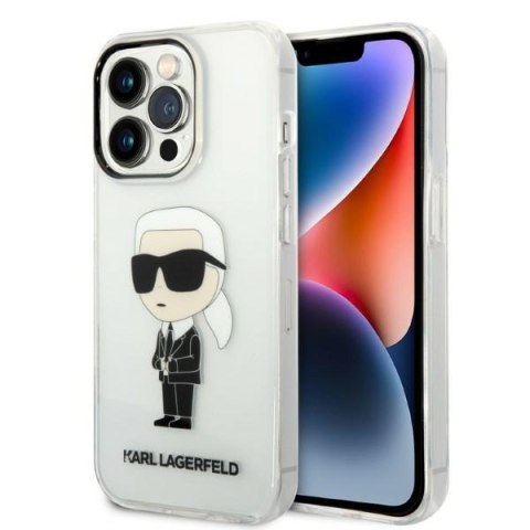 Karl Lagerfeld nakładka do iPhone 14 Pro 6,1" KLHCP14LHNIKTCT transparentna hardcase Ikonik Karl Lagerfeld Karl Lagerfeld nakładka do iPhone 14 Pro 6,1" KLHCP14LHNIKTCT transparentna hardcase Ikonik Karl Lagerfeld