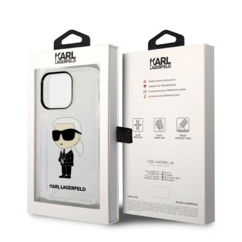 Karl Lagerfeld nakładka do iPhone 14 Pro 6,1" KLHCP14LHNIKTCT transparentna hardcase Ikonik Karl Lagerfeld Karl Lagerfeld nakładka do iPhone 14 Pro 6,1" KLHCP14LHNIKTCT transparentna hardcase Ikonik Karl Lagerfeld