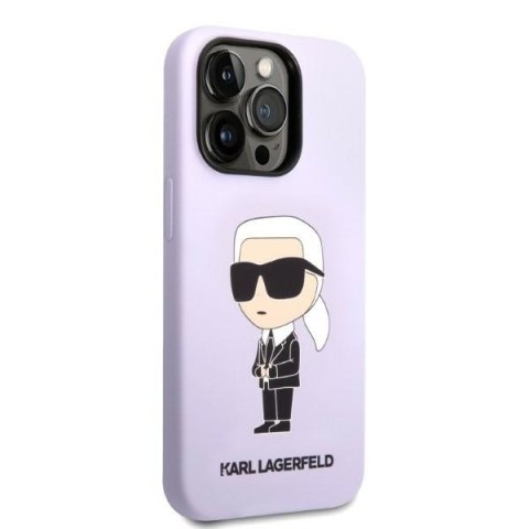 Karl Lagerfeld nakładka do iPhone 14 Pro 6,1" KLHCP14LSNIKBCU purpurowa hardcase Silicone Ikonik Karl Lagerfeld nakładka do iPhone 14 Pro 6,1" KLHCP14LSNIKBCU purpurowa hardcase Silicone Ikonik