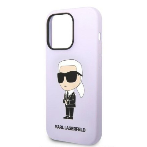 Karl Lagerfeld nakładka do iPhone 14 Pro 6,1" KLHCP14LSNIKBCU purpurowa hardcase Silicone Ikonik Karl Lagerfeld nakładka do iPhone 14 Pro 6,1" KLHCP14LSNIKBCU purpurowa hardcase Silicone Ikonik