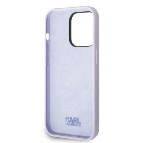 Karl Lagerfeld nakładka do iPhone 14 Pro 6,1" KLHCP14LSNIKBCU purpurowa hardcase Silicone Ikonik Karl Lagerfeld nakładka do iPhone 14 Pro 6,1" KLHCP14LSNIKBCU purpurowa hardcase Silicone Ikonik