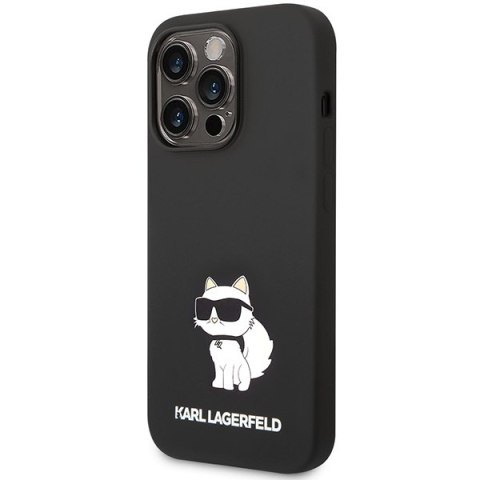 Karl Lagerfeld nakładka do iPhone 14 Pro 6,1" KLHMP14LSNCHBCK czarna hardcase Silicone Choupette MagSafe Karl Lagerfeld nakładka do iPhone 14 Pro 6,1" KLHMP14LSNCHBCK czarna hardcase Silicone Choupette MagSafe