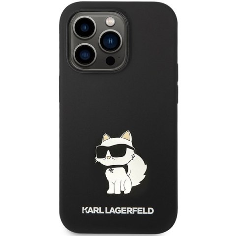 Karl Lagerfeld nakładka do iPhone 14 Pro 6,1" KLHMP14LSNCHBCK czarna hardcase Silicone Choupette MagSafe Karl Lagerfeld nakładka do iPhone 14 Pro 6,1" KLHMP14LSNCHBCK czarna hardcase Silicone Choupette MagSafe