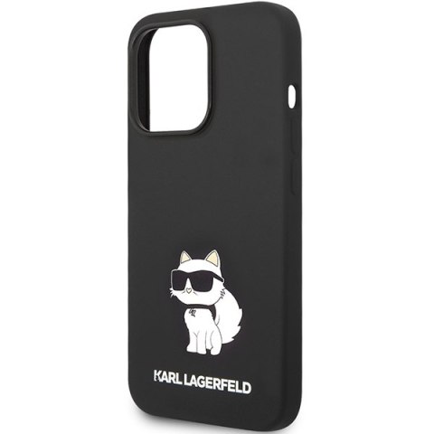 Karl Lagerfeld nakładka do iPhone 14 Pro 6,1" KLHMP14LSNCHBCK czarna hardcase Silicone Choupette MagSafe Karl Lagerfeld nakładka do iPhone 14 Pro 6,1" KLHMP14LSNCHBCK czarna hardcase Silicone Choupette MagSafe