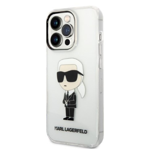 Karl Lagerfeld nakładka do iPhone 14 Pro Max 6,7" KLHCP14XHNIKTCT transparentna hardcase Ikonik Karl Lagerfeld Karl Lagerfeld nakładka do iPhone 14 Pro Max 6,7" KLHCP14XHNIKTCT transparentna hardcase Ikonik Karl Lagerfeld