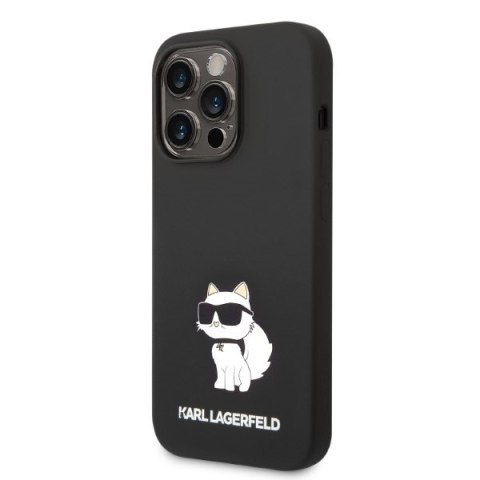 Karl Lagerfeld nakładka do iPhone 14 Pro Max 6,7" KLHCP14XSNCHBCK czarna hardcase Silicone Choupette Karl Lagerfeld nakładka do iPhone 14 Pro Max 6,7" KLHCP14XSNCHBCK czarna hardcase Silicone Choupette