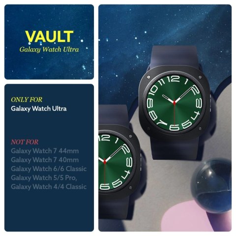 Etui Caseology Vault na Samsung Galaxy Watch Ultra (47 mm) - czarny mat Etui Caseology Vault na Samsung Galaxy Watch Ultra (47 mm) - czarny mat