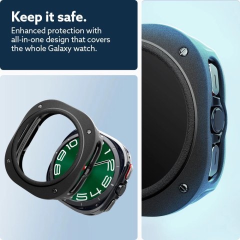 Etui Caseology Vault na Samsung Galaxy Watch Ultra (47 mm) - czarny mat Etui Caseology Vault na Samsung Galaxy Watch Ultra (47 mm) - czarny mat