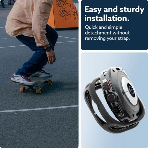 Etui Caseology Vault na Samsung Galaxy Watch Ultra (47 mm) - czarny mat Etui Caseology Vault na Samsung Galaxy Watch Ultra (47 mm) - czarny mat