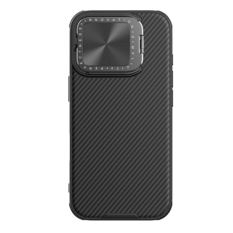 Etui Nillkin CamShield Prop Case na iPhone 16 Pro z osłoną na aparat i podstawką - czarne Etui Nillkin CamShield Prop Case na iPhone 16 Pro z osłoną na aparat i podstawką - czarne