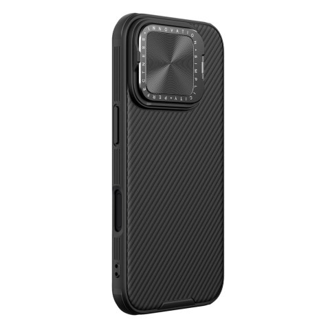 Etui Nillkin CamShield Prop Case na iPhone 16 Pro z osłoną na aparat i podstawką - czarne Etui Nillkin CamShield Prop Case na iPhone 16 Pro z osłoną na aparat i podstawką - czarne
