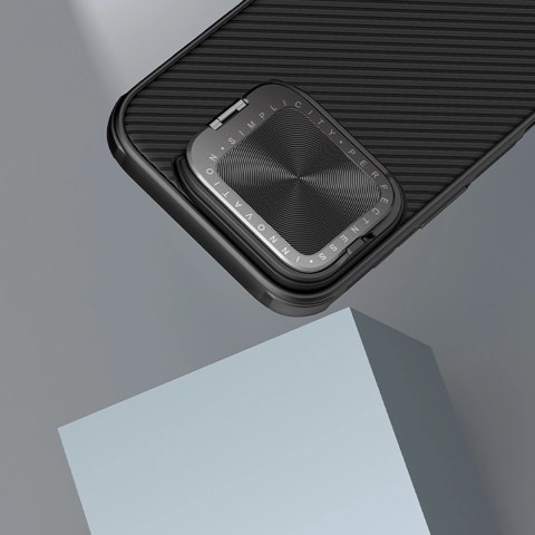 Etui Nillkin CamShield Prop Case na iPhone 16 Pro z osłoną na aparat i podstawką - czarne Etui Nillkin CamShield Prop Case na iPhone 16 Pro z osłoną na aparat i podstawką - czarne