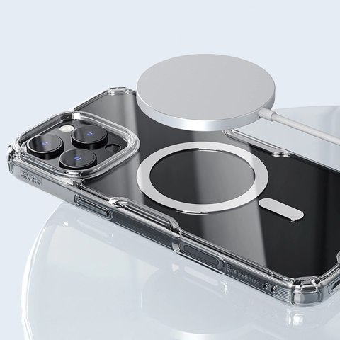 Etui Nillkin Nature Pro Magnetic Case z MagSafe na iPhone 16 Pro - przezroczysto-białe
