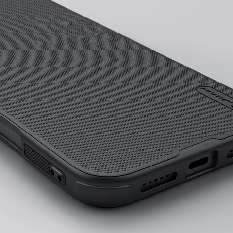 Etui Nillkin Super Frosted Shield Pro Magnetic Case na iPhone 16 - czarne Etui Nillkin Super Frosted Shield Pro Magnetic Case na iPhone 16 - czarne