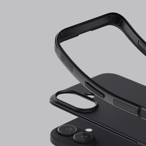 Etui Nillkin Super Frosted Shield Pro Magnetic Case na iPhone 16 - czarne Etui Nillkin Super Frosted Shield Pro Magnetic Case na iPhone 16 - czarne