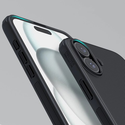 Etui Nillkin Super Frosted Shield Pro Magnetic Case na iPhone 16 - czarne Etui Nillkin Super Frosted Shield Pro Magnetic Case na iPhone 16 - czarne