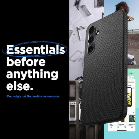 Etui Spigen Liquid Air na Samsung Galaxy S23 FE - czarny mat Etui Spigen Liquid Air na Samsung Galaxy S23 FE - czarny mat