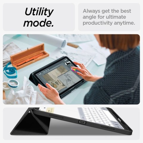 Etui Spigen Urban Fit na iPad Air 13" 2024 - czarne Etui Spigen Urban Fit na iPad Air 13" 2024 - czarne