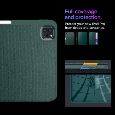 Etui Spigen Urban Fit na iPad Pro 11" 2024 - zielone Etui Spigen Urban Fit na iPad Pro 11" 2024 - zielone