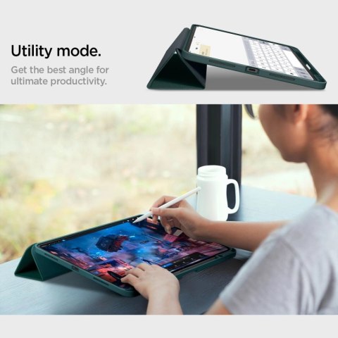 Etui Spigen Urban Fit na iPad Pro 13" 2024 - zielone Etui Spigen Urban Fit na iPad Pro 13" 2024 - zielone