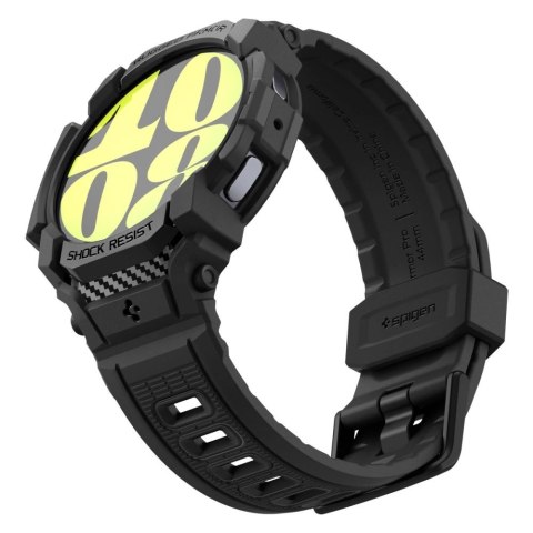 Etui z paskiem Spigen Rugged Armor Pro na Samsung Galaxy Watch 7 (40 mm) - czarne Etui z paskiem Spigen Rugged Armor Pro na Samsung Galaxy Watch 7 (40 mm) - czarne