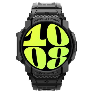 Etui z paskiem Spigen Rugged Armor Pro na Samsung Galaxy Watch 7 (44 mm) - czarne