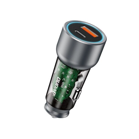 Ładowarka samochodowa Dudao R4T 30W USB-A / USB-C - szara Ładowarka samochodowa Dudao R4T 30W USB-A / USB-C - szara
