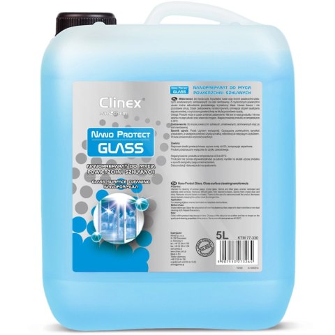 Nanopreparat do mycia szyb szkła luster bez smug krystaliczny blask CLINEX Nano Protect Glass 5L Nanopreparat do mycia szyb szkła luster bez smug krystaliczny blask CLINEX Nano Protect Glass 5L