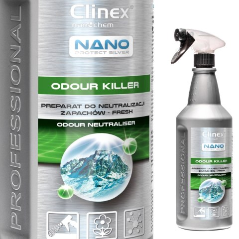 Odświeżacz powietrza do neutralizacji zapachów CLINEX Nano Protect Silver Odour Killer - Fresh 1L Odświeżacz powietrza do neutralizacji zapachów CLINEX Nano Protect Silver Odour Killer - Fresh 1L