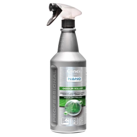 Odświeżacz powietrza do neutralizacji zapachów CLINEX Nano Protect Silver Odour Killer - Green Tea 1L Odświeżacz powietrza do neutralizacji zapachów CLINEX Nano Protect Silver Odour Killer - Green Tea 1L