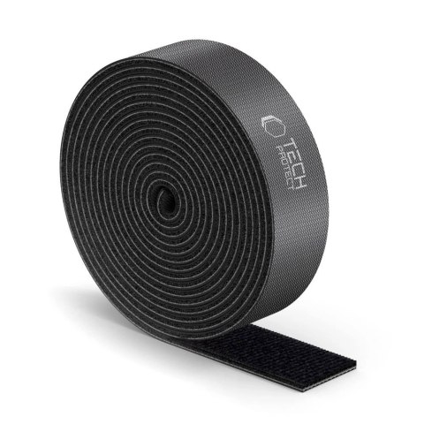Organizer do kabli Tech-Protect Velcro Cable 3m - czarny Organizer do kabli Tech-Protect Velcro Cable 3m - czarny